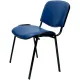 Стул UA_EChair Rio(ИЗО/ISO) черный, к/з синий  V-15
