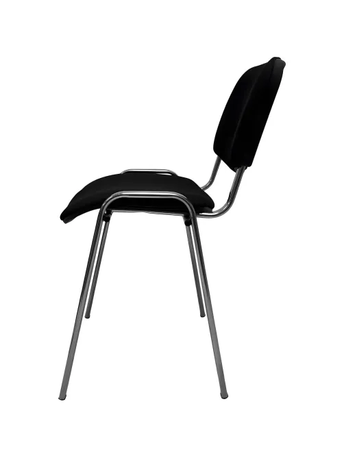 Стул КО_EChair Rio(ИЗО) РС01.00.10 ткань черная 101, каркас под хром