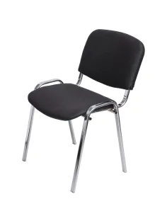 Стул FA_EChair Rio (ИЗО) хром, ткань серая C-38/ТК-2
