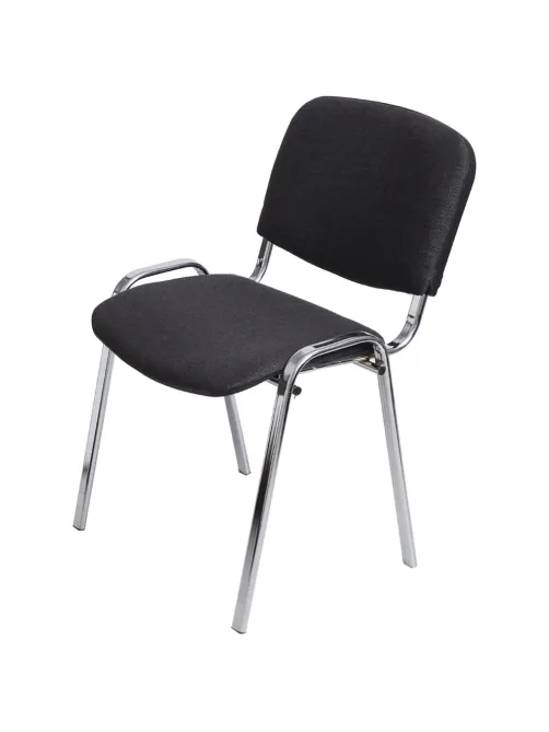 Стул FA_EChair Rio (ИЗО) хром, ткань серая C-38/ТК-2