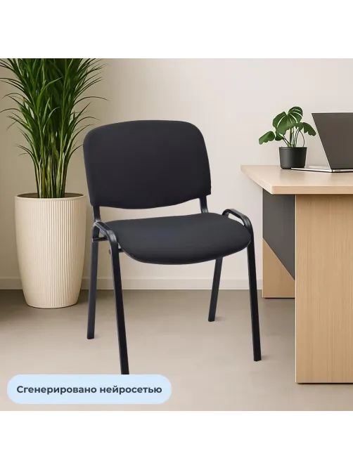 Стул FA_EChair Rio(ИЗО) черн, ткань черная С-11/ТК-1