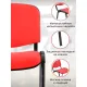 Стул БМФ Easy Chair Rio(ИЗО) черн, к/з красный Z29