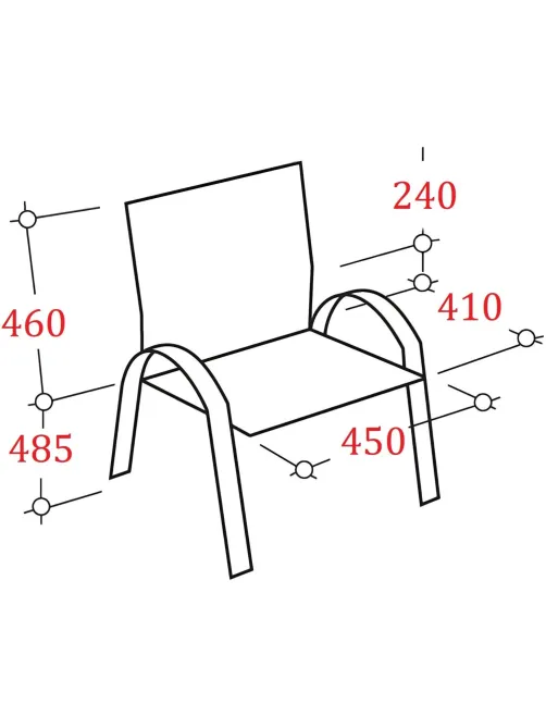 Стул БМФ Easy Chair Честер каркас хром кз серый