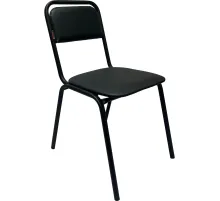 Стул КО_Echair РС01.00.42 каркас черный, к/з черный 201