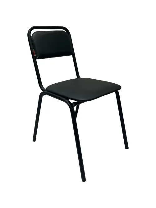 Стул КО_Echair РС01.00.42 каркас черный, к/з черный 201