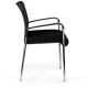 Стул БМФ Easy Chair Афродита Люкс каркас хром сетка/ткань черный