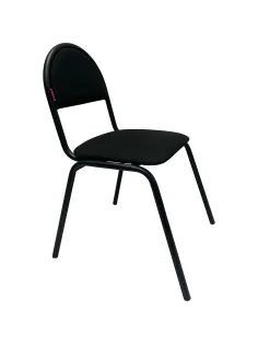 Стул КО_Echair РС01.00.00С Серна каркас черный, ткань черная 101