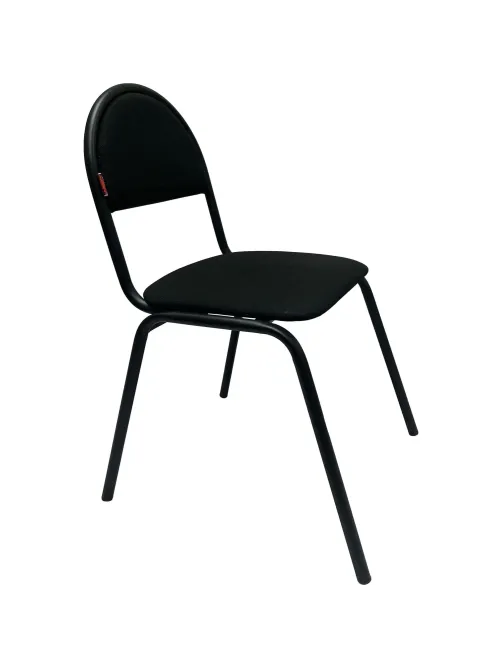 Стул КО_Echair РС01.00.00С Серна каркас черный, ткань черная 101