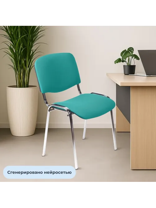 Стул БМФ Easy Chair Rio(ИЗО) хром, ткань зеленая С34