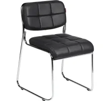 Стул BN_TQ_Стул Echair-803 VP к/з черный,без подл., хром
