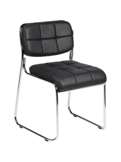 Стул BN_TQ_Стул Echair-803 VP к/з черный,без подл., хром