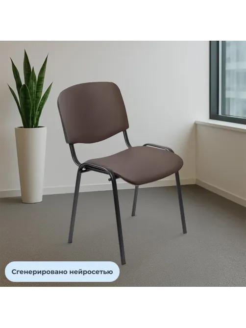 Стул БМФ Easy Chair Rio(ИЗО) чёрн, к/з коричневый Z10