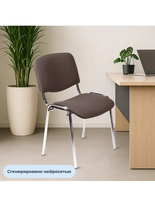 Стул БМФ Easy Chair Rio(ИЗО) хром, ткань коричневая C08