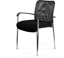 Стул БМФ Easy Chair Афродита Люкс каркас хром сетка/ткань черный