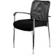 Стул БМФ Easy Chair Афродита Люкс каркас хром сетка/ткань черный