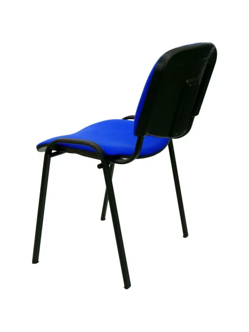 Стул UA_EChair Rio(ИЗО/ISO) чёрн, ткань синяя С-6