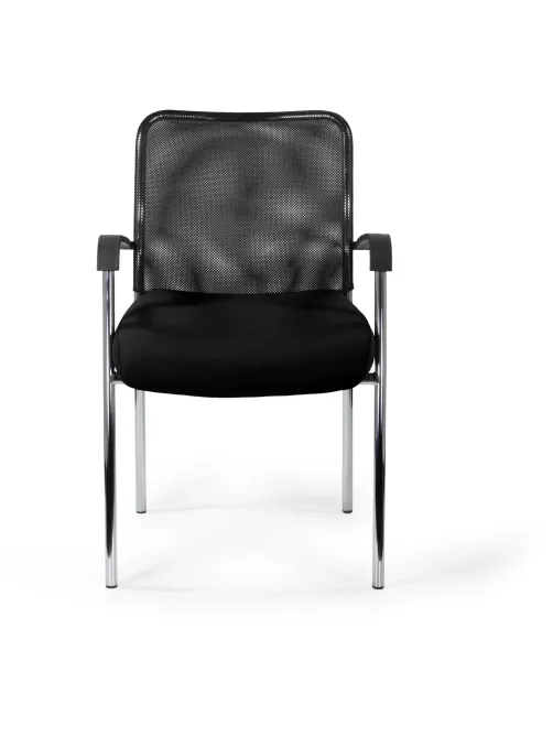 Стул БМФ Easy Chair Афродита Люкс каркас хром сетка/ткань черный
