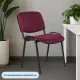 Стул UA_EChair Rio(ИЗО/ISO) черн, ткань бордовый С-29