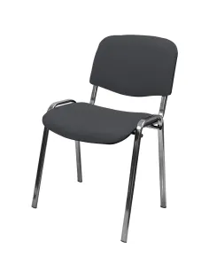Стул КО_EChair Rio(ИЗО) РС01.00.10 ткань серая 103, каркас под хром