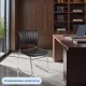 Стул BN_TQ_Стул Echair-809 VPU к/з черн,без подл., хром