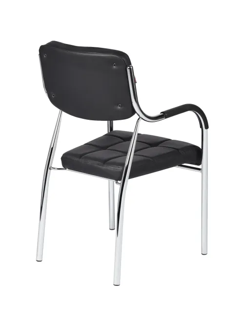 Стул BN_TQ_Стул Echair-805 VP кожзам черный, хром