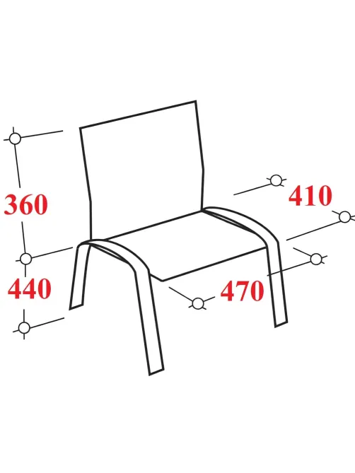 Стул БМФ Easy Chair Rio(ИЗО) чёрн, пластик черный