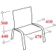 Стул БМФ Easy Chair Rio(ИЗО) чёрн, пластик черный