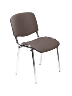 Стул БМФ Easy Chair Rio(ИЗО) хром, к/з коричневый Z10