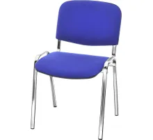 Стул FA_EChair Rio (ИЗО) хром, ткань синяя С-6/ТК-9