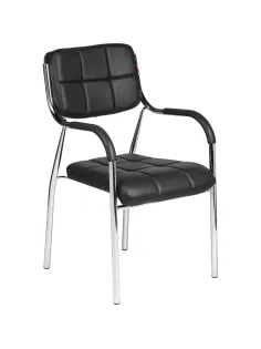 Стул BN_TQ_Стул Echair-805 VP кожзам черный, хром