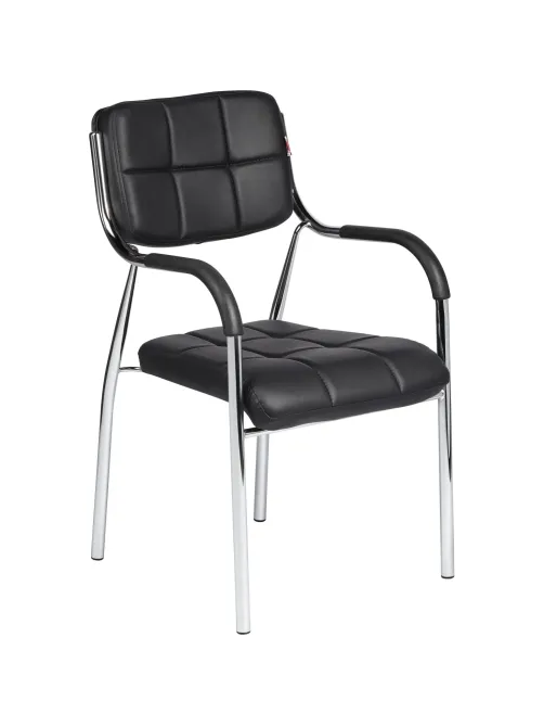 Стул BN_TQ_Стул Echair-805 VP кожзам черный, хром