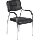 Стул BN_TQ_Стул Echair-805 VP кожзам черный, хром