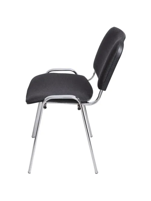 Стул FA_EChair Rio (ИЗО) хром, ткань серая C-38/ТК-2