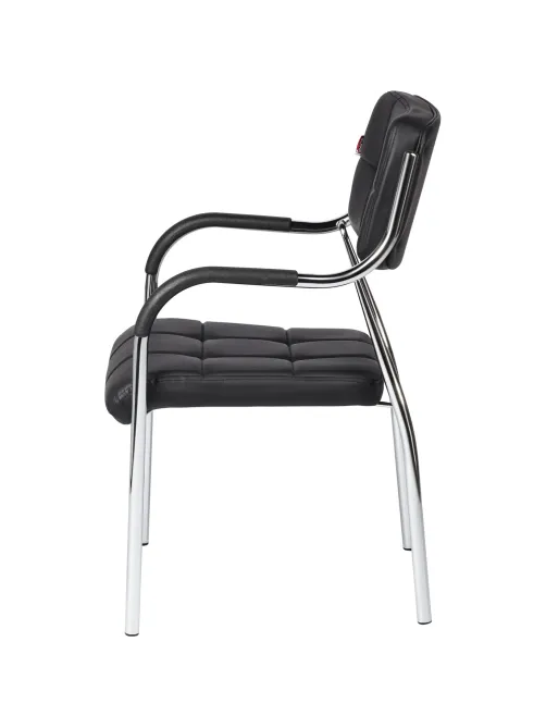 Стул BN_TQ_Стул Echair-805 VP кожзам черный, хром