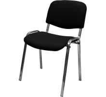 Стул КО_EChair Rio(ИЗО) РС01.00.10 ткань черная 101, каркас под хром