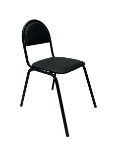 Стул КО_Echair РС01.00.00С Серна каркас черный, к/з черный 201
