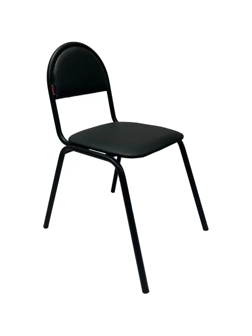 Стул КО_Echair РС01.00.00С Серна каркас черный, к/з черный 201