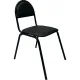 Стул КО_Echair РС01.00.00С Серна каркас черный, к/з черный 201