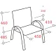 Стул БМФ Easy Chair Честер каркас хром кз черный