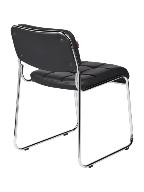 Стул BN_TQ_Стул Echair-803 VP к/з черный,без подл., хром