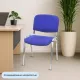 Стул FA_EChair Rio (ИЗО) хром, ткань синяя С-6/ТК-9