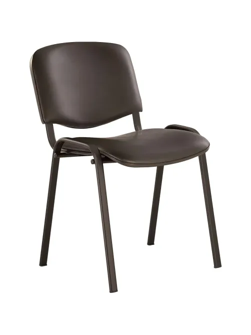 Стул UA_EChair Rio(ИЗО/ISO) черн, к/з черный V-4