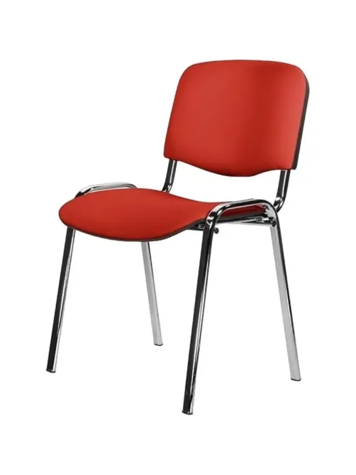 Стул БМФ Easy Chair Rio(ИЗО) хром, к/з красный Z29
