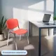 Стул БМФ Easy Chair Rio(ИЗО) хром, пластик красный