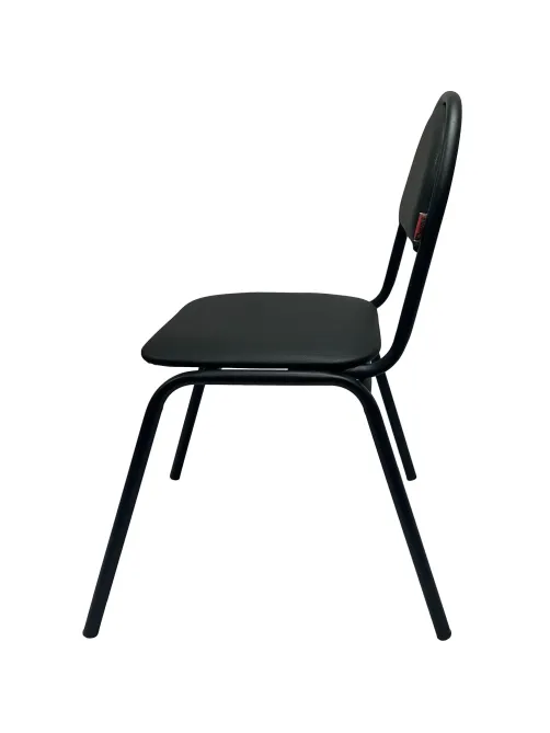 Стул КО_Echair РС01.00.00С Серна каркас черный, к/з черный 201