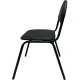 Стул КО_Echair РС01.00.00С Серна каркас черный, к/з черный 201