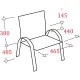Стул БМФ Easy Chair Афродита Люкс каркас хром сетка/ткань черный