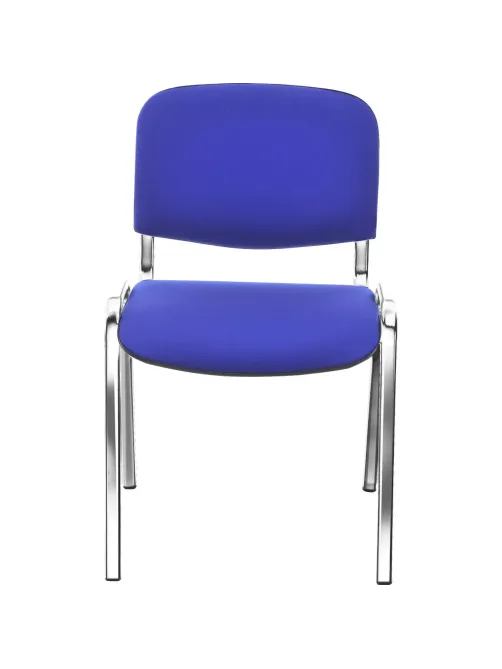 Стул FA_EChair Rio (ИЗО) хром, ткань синяя С-6/ТК-9