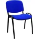 Стул UA_EChair Rio(ИЗО/ISO) чёрн, ткань синяя С-6