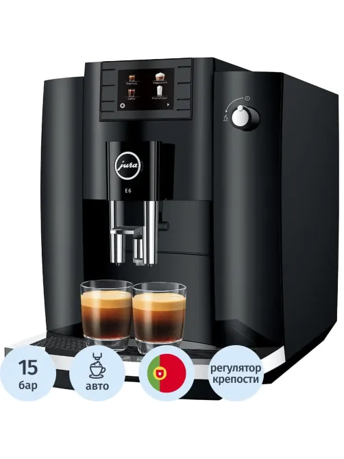 Кофемашина JURA E6 PIANO BLACK 15437